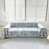 Floral Symphony Couch Throw Cover with Tassel, Chenille Sofa Cover with Leafy Melodies for Sectional