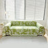 Floral Symphony Couch Throw Cover with Tassel, Chenille Sofa Cover with Leafy Melodies for Sectional