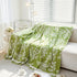 Floral Symphony Couch Throw Cover with Tassel, Chenille Sofa Cover with Leafy Melodies for Sectional