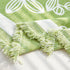 Floral Symphony Couch Throw Cover with Tassel, Chenille Sofa Cover with Leafy Melodies for Sectional