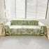 Floral Symphony Couch Throw Cover with Tassel, Chenille Sofa Cover with Leafy Melodies for Sectional