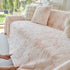 Plush Faux Fur Warm Sofa Cover with Waves Jacquard Textured Throw Blankets for Couch