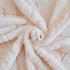 Plush Faux Fur Warm Sofa Cover with Waves Jacquard Textured Throw Blankets for Couch