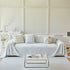 Plush Faux Fur Warm Sofa Cover with Waves Jacquard Textured Throw Blankets for Couch