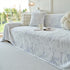 Plush Faux Fur Warm Sofa Cover with Waves Jacquard Textured Throw Blankets for Couch