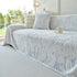 Plush Faux Fur Warm Sofa Cover with Waves Jacquard Textured Throw Blankets for Couch