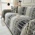 Chenille Sofa Cover Throw Blanket, Boho Geometric Scratch Proof Couch Protector