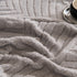 Winter Soft Plush Fleece Sofa Blanket Leaves Jacquard Couch Covers for Couches