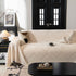 Winter Soft Plush Fleece Sofa Blanket Leaves Jacquard Couch Covers for Couches