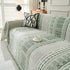 Chenille Sofa Cover Throw Blanket, Boho Geometric Scratch Proof Couch Protector