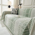 Chenille Sofa Cover Throw Blanket, Boho Geometric Scratch Proof Couch Protector