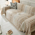 Chenille Sofa Cover Throw Blanket, Boho Geometric Scratch Proof Couch Protector