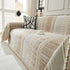 Chenille Sofa Cover Throw Blanket, Boho Geometric Scratch Proof Couch Protector