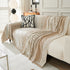 Chenille Sofa Cover Throw Blanket, Boho Geometric Scratch Proof Couch Protector