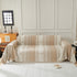 Chenille Sofa Cover Throw Blanket, Boho Geometric Scratch Proof Couch Protector