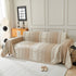 Chenille Sofa Cover Throw Blanket, Boho Geometric Scratch Proof Couch Protector