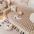 Jacquard Plush Houndstooth Sofa Throw Cover, Cover Throws for Sofas, Stylish Living Room Throws