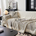 Cozy Striped Sofa Throw Blanket L Shaped Sectional Couch Covers Luxury Throws for Sofas