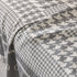 Chenille Houndstooth Couch Cover, Chaise Lounge Blanket Cover, Sectional Couch Scratch Protector