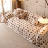Plush Fleece Sofa Cover Throw, Soft Textured Polka Dot Couch Protector Blanket for Pets