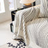 Cozy Striped Sofa Throw Blanket L Shaped Sectional Couch Covers Luxury Throws for Sofas