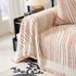 Cozy Striped Sofa Throw Blanket L Shaped Sectional Couch Covers Luxury Throws for Sofas