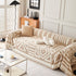 Chenille Geometric Sofa Throw Blanket, Boho Washable Furniture Throw Covers for Sofa