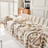 Chenille Geometric Sofa Throw Blanket, Boho Washable Furniture Throw Covers for Sofa