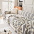 Chenille Geometric Sofa Throw Blanket, Boho Washable Furniture Throw Covers for Sofa