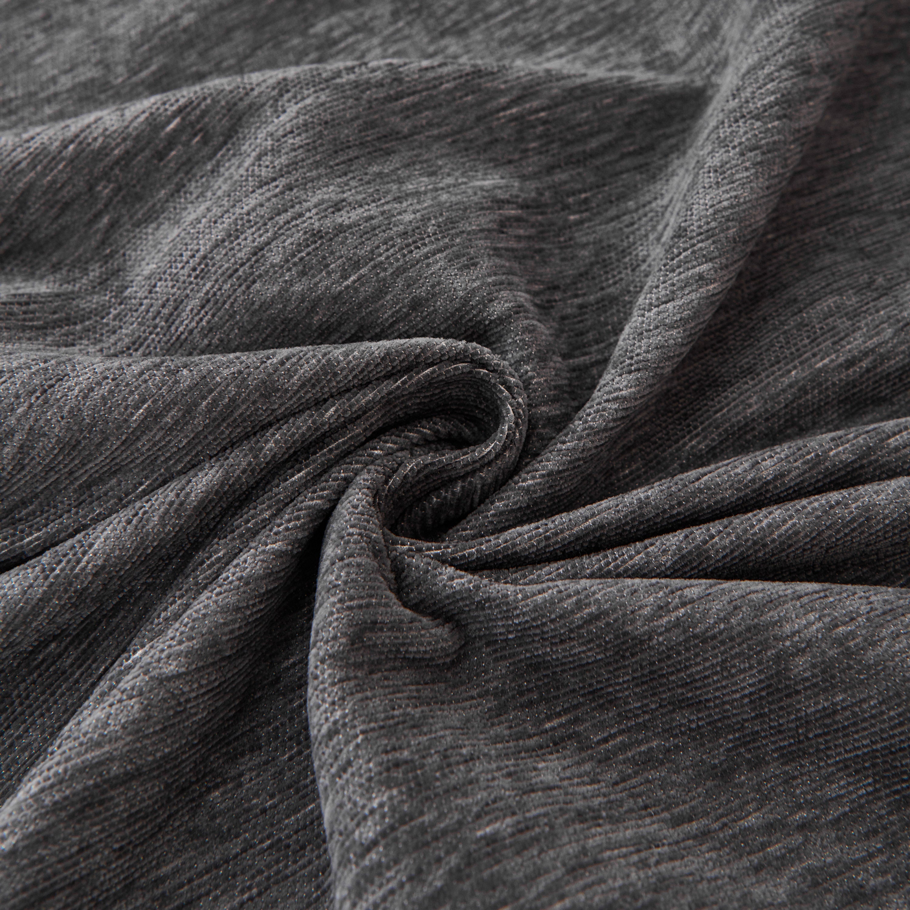 Solid Color Chenille Sofa Throw Blanket, Cozy & Easy Care Fringed Furniture Protector