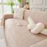 Solid Color Chenille Sofa Throw Blanket, Modern Decor Soft Couch Cover with Fringes