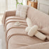 Solid Color Chenille Sofa Throw Blanket, Modern Decor Soft Couch Cover with Fringes