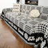 Chenille Houndstooth Sofa Throw Cover, Scratch Proof Cozy Throw Blankets for Couch