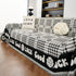Chenille Houndstooth Sofa Throw Cover, Scratch Proof Cozy Throw Blankets for Couch