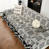 Chenille Houndstooth Sofa Throw Cover, Scratch Proof Cozy Throw Blankets for Couch