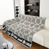 Chenille Houndstooth Sofa Throw Cover, Scratch Proof Cozy Throw Blankets for Couch