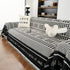 Chenille Houndstooth Couch Cover, Chaise Lounge Blanket Cover, Sectional Couch Scratch Protector