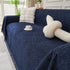 Solid Color Chenille Sofa Throw Blanket, Modern Decor Soft Couch Cover with Fringes