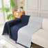 Solid Color Chenille Sofa Throw Blanket, Modern Decor Soft Couch Cover with Fringes