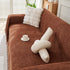 Solid Color Chenille Sofa Throw Blanket, Modern Decor Soft Couch Cover with Fringes