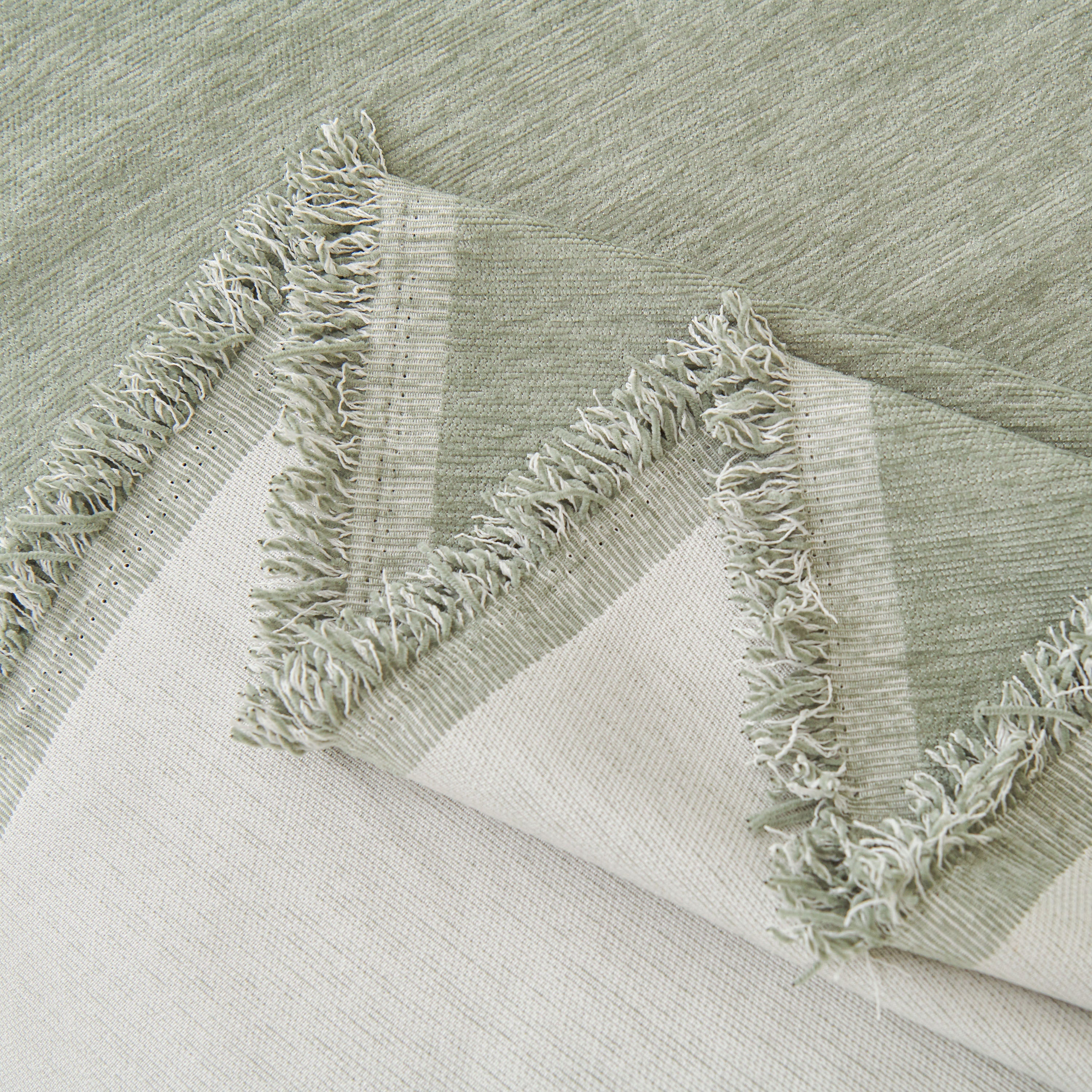 Solid Color Chenille Sofa Throw Blanket, Modern Decor Soft Couch Cover with Fringes