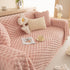 Thick Plush Faux Fur Couch Cover Blanket Warm Fuzzy Blanket Couch Protector for Winter