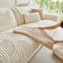 Luxury Plush Non-Slip Sofa Covers, Soft Fuzzy Embossed Sofa Topper & Seat Covers