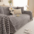 Thick Plush Faux Fur Couch Cover Blanket Warm Fuzzy Blanket Couch Protector for Winter