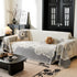 Floral Sofa Slipcovers Reversible Sofa Throw Covers with Tassels Pretty Furniture Covers for Sofas