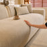 Chenille Herringbone Sofa Protector, Soft Non-Slip Couch Cover with Silicone Backing