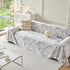 Plush Faux Fur Warm Sofa Cover with Waves Jacquard Textured Throw Blankets for Couch