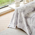 Plush Faux Fur Warm Sofa Cover with Waves Jacquard Textured Throw Blankets for Couch