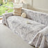 Plush Faux Fur Warm Sofa Cover with Waves Jacquard Textured Throw Blankets for Couch