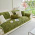 Luxury Plush Non-Slip Sofa Covers, Soft Fuzzy Embossed Sofa Topper & Seat Covers